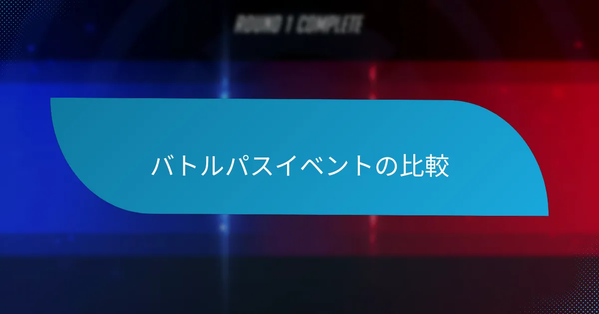季節バトルパスイベントとは？